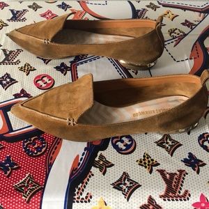 Nicholas Kirkwood Beya Tan Suede Loafers 39.5